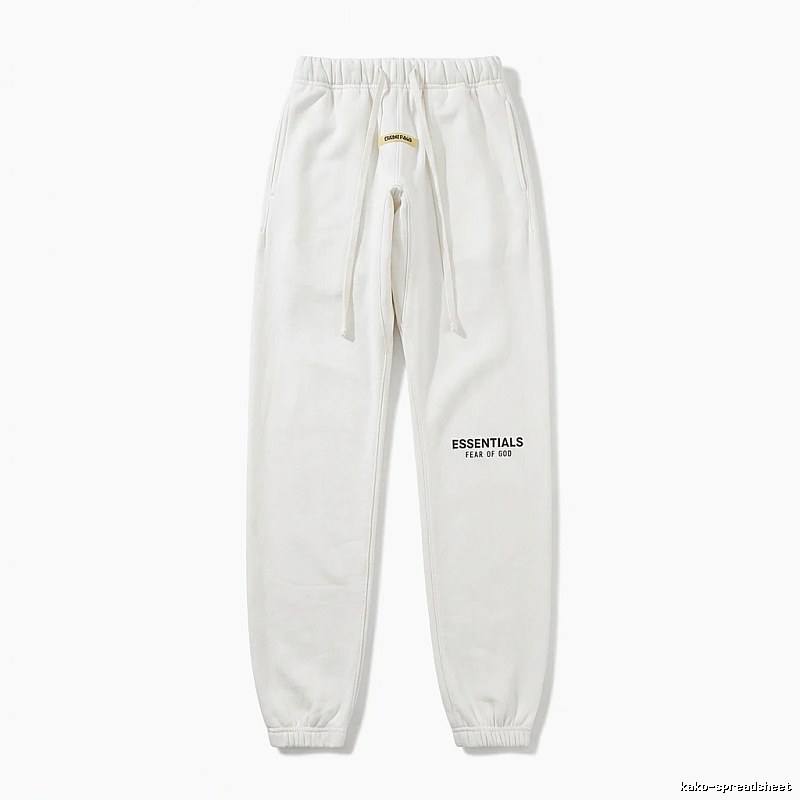 ESSENTIALS minimalist style white sweatpants