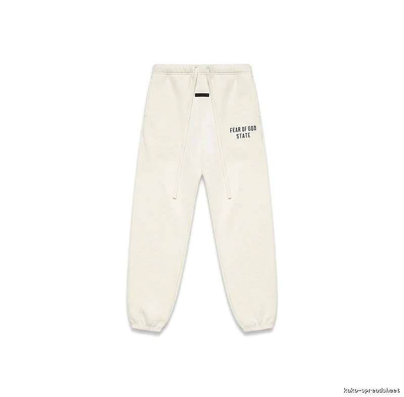 ESSENTIALS minimalist style white sweatpants