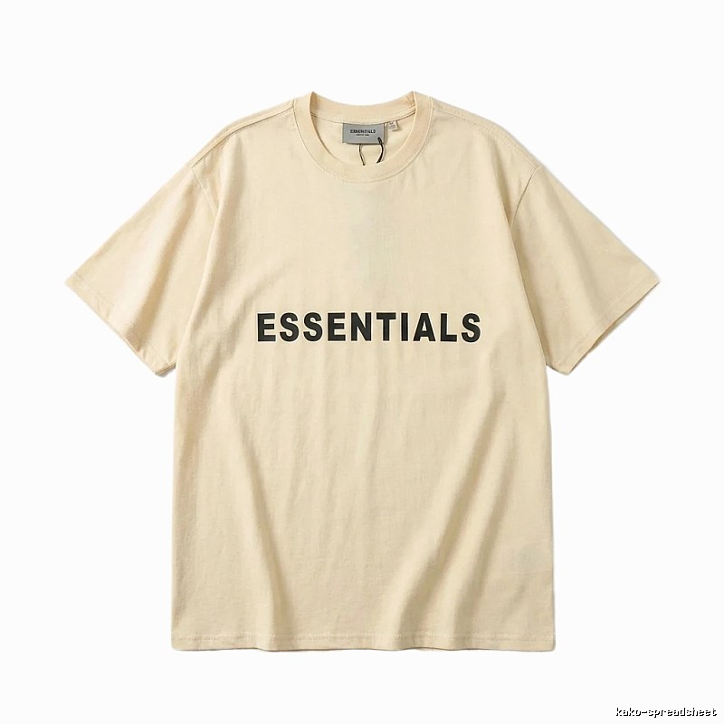 ESSENTIALS Simple Beige T-shirt