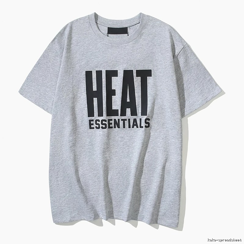 ESSENTIALS Simple Gray Short-sleeve Shirt