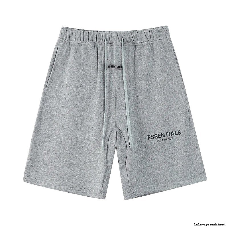 ESSENTIALS Simple Grey Sports Shorts