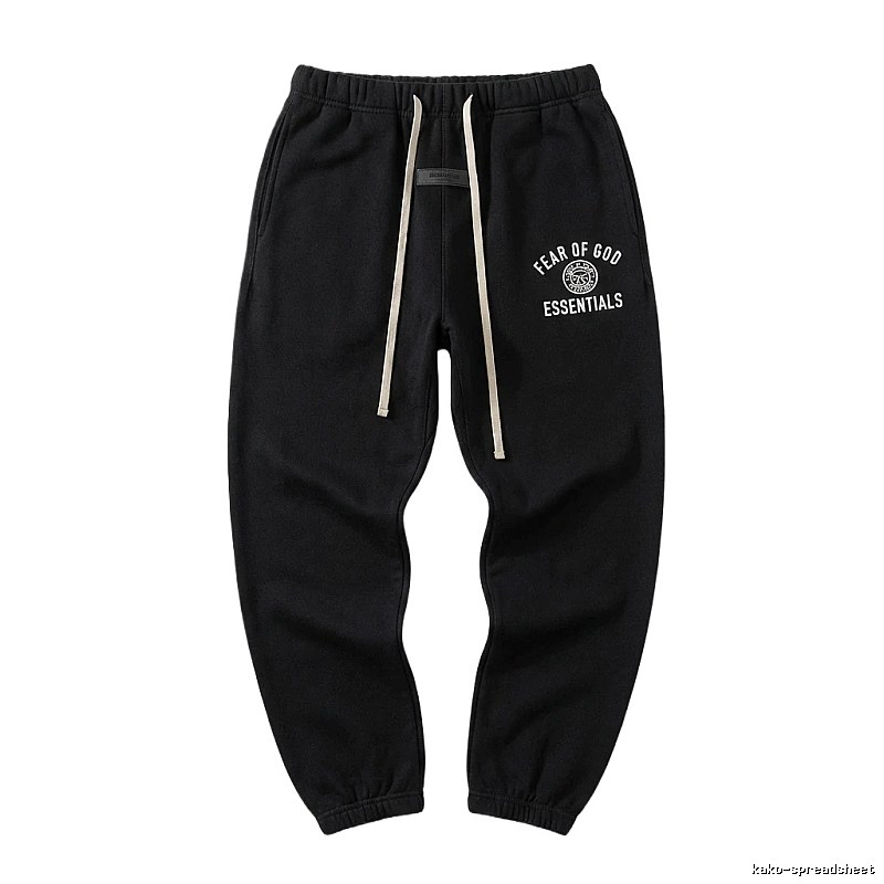 ESSENTIALS simple style black sweatpants