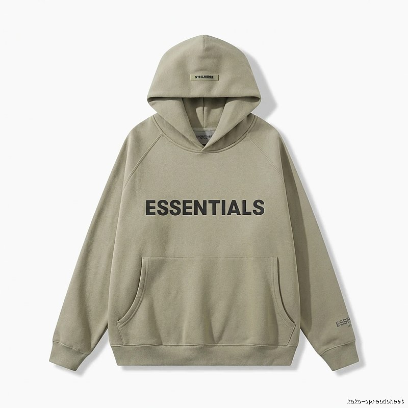 ESSENTIALS Simple Style Grey Hoodie