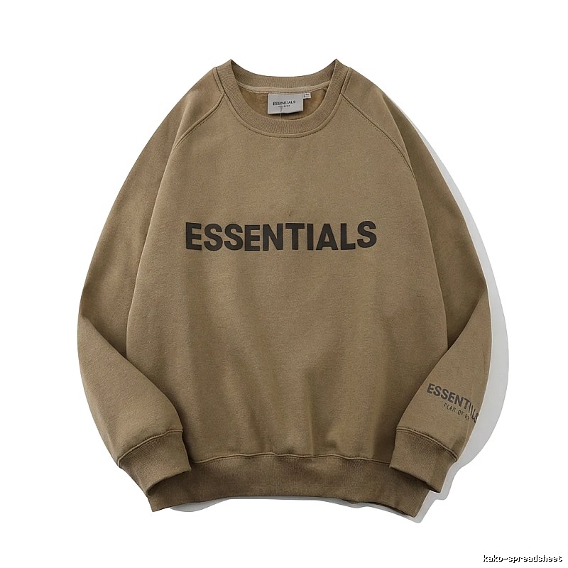 ESSENTIALS Simple Style Khaki Sweatshirt