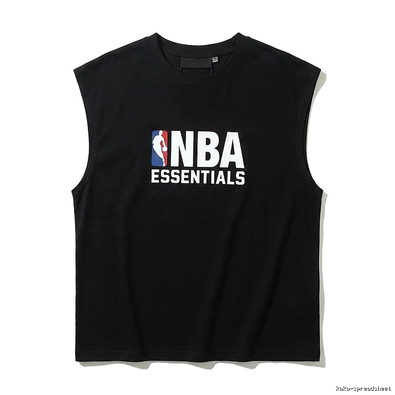 ESSENTIALS Sports Style Black Vest