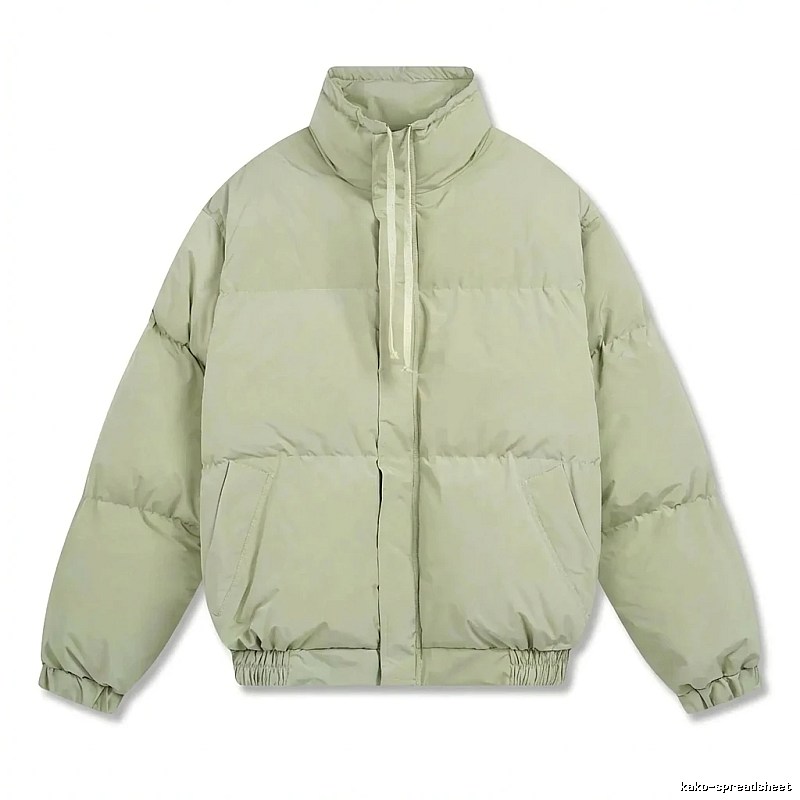 ESSENTIALS trendy brand simple style light green cotton-padded jacket