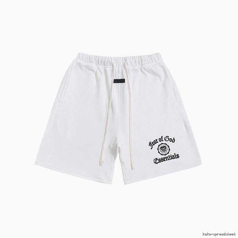 ESSENTIALS Trendy Brand Simple White Shorts
