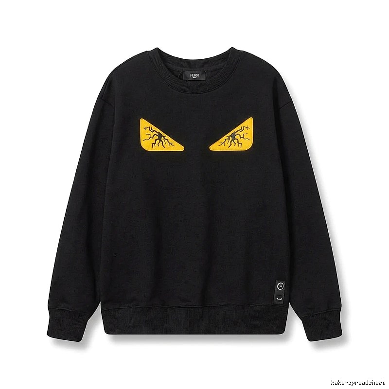 Fendi Monster Trendy Cool Black Sweatshirt