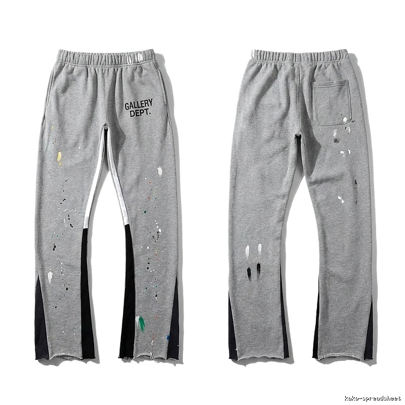 Gallery Dept. Graffiti Street Style Grey Pants