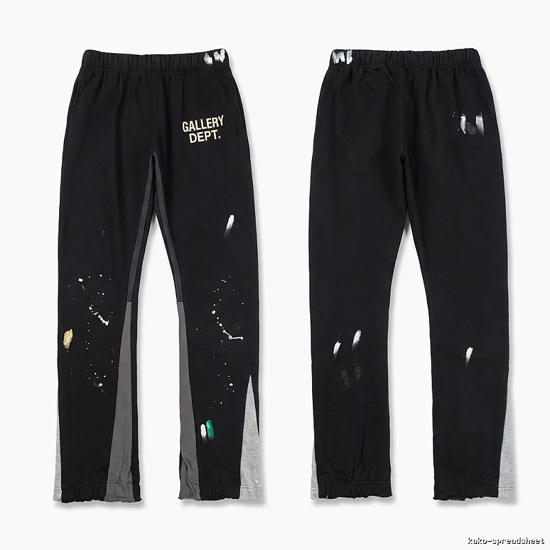 Gallery Dept Graffiti Style Black Long Pants