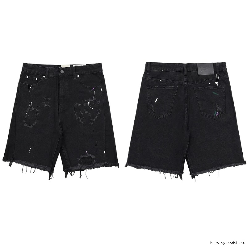 Gallery Dept Graffiti Style Black Shorts
