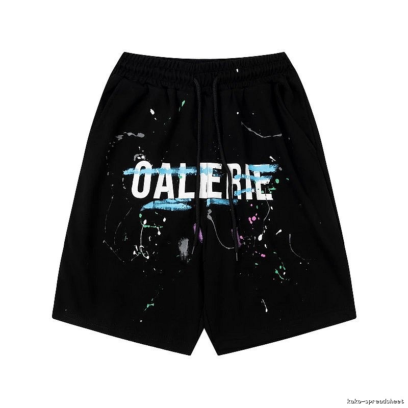 Gallery Dept Graffiti Style Black Shorts