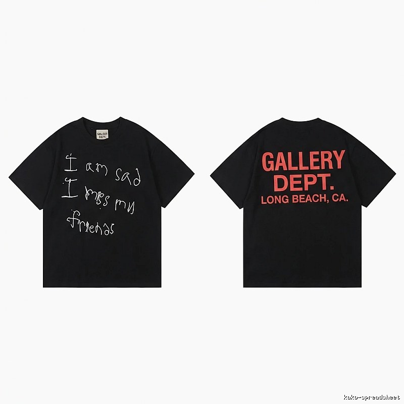 Gallery Dept Graffiti Style Black T-shirt