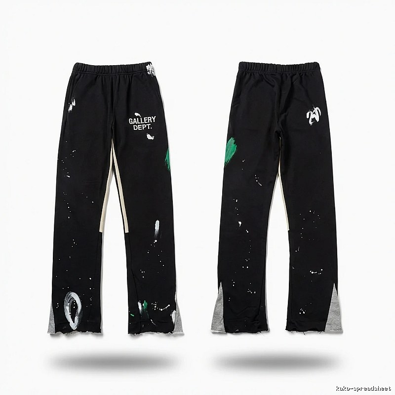 Gallery Dept Graffiti Style Black Trousers