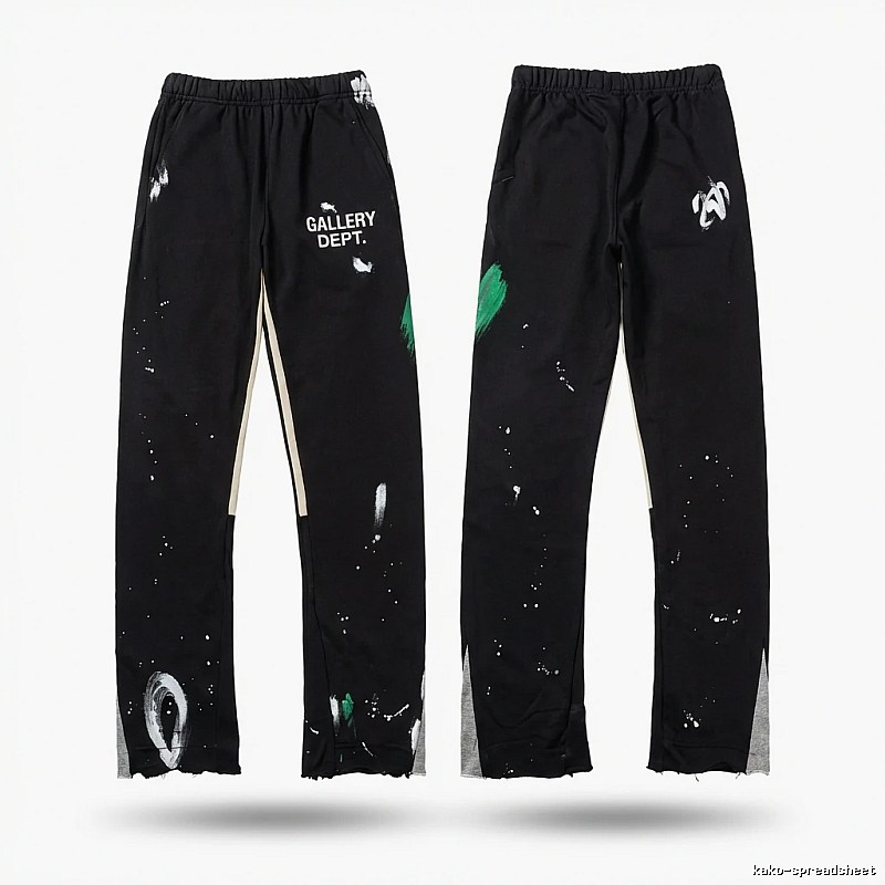 Gallery Dept Graffiti Style Black Trousers