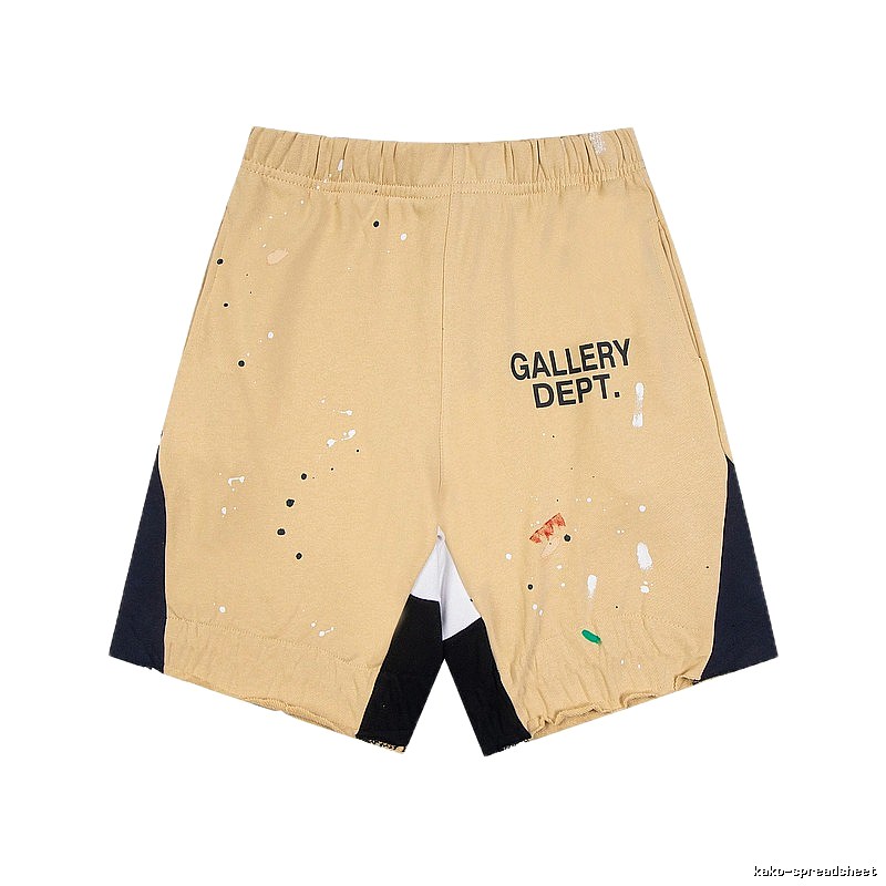 Gallery Dept. Graffiti Style Khaki Shorts
