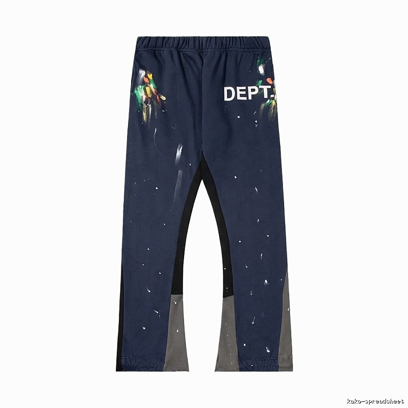 Gallery Dept graffiti-style navy blue pants