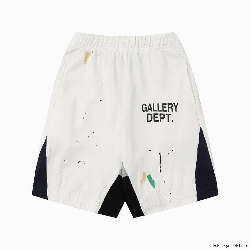 Gallery Dept. Graffiti Style White Shorts