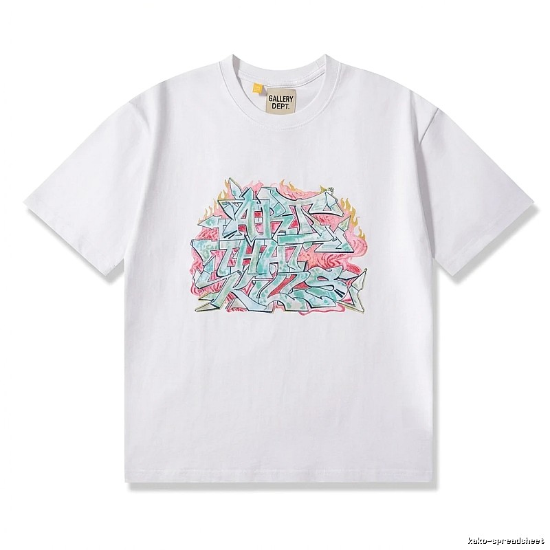 Gallery Dept Graffiti Style White T-shirt
