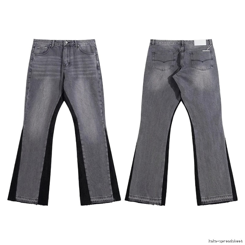 Gallery Dept patchwork grey-black jeans