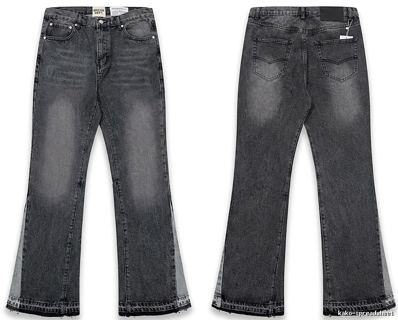 Gallery Dept. Ripped Retro Style Grey Pants