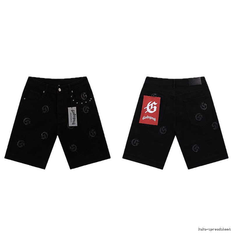 Godspeed Full G Street Style Black Denim Shorts
