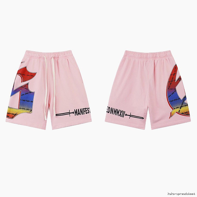 Godspeed Gradient Print Street Style Pink Shorts