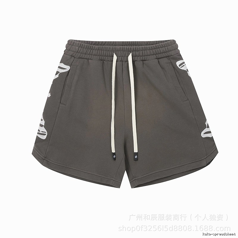 Godspeed Printed Street Style Charcoal Gray Casual Shorts