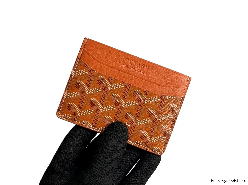 GOYARD Printed Fashion Orange Card Holder