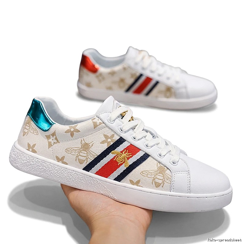 Gucci Bee Collection Fashionable White Shoes