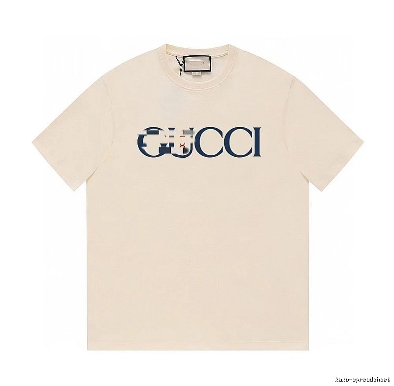 Gucci Classic Printed Casual Style Off-white Short Sleeve T-Shirt