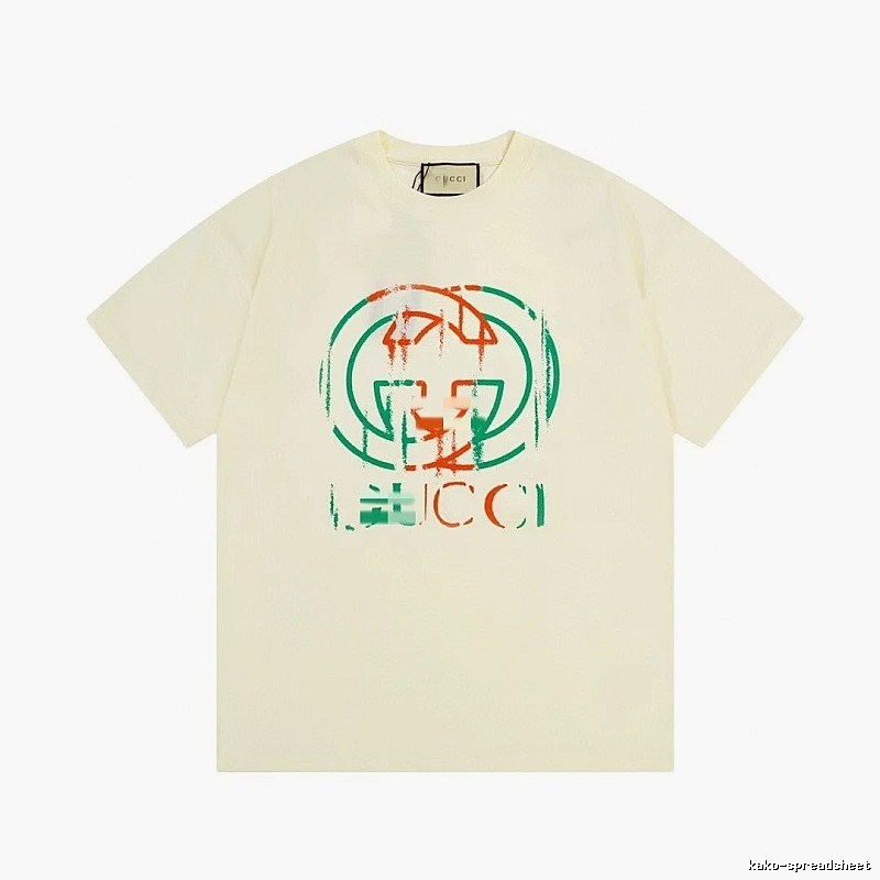 Gucci Double G Graffiti Vintage Style Off-white T-shirt