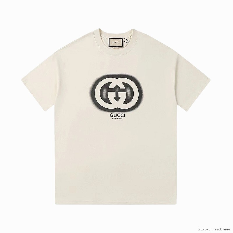 Gucci Double G Print Vintage Style Off-white T-shirt