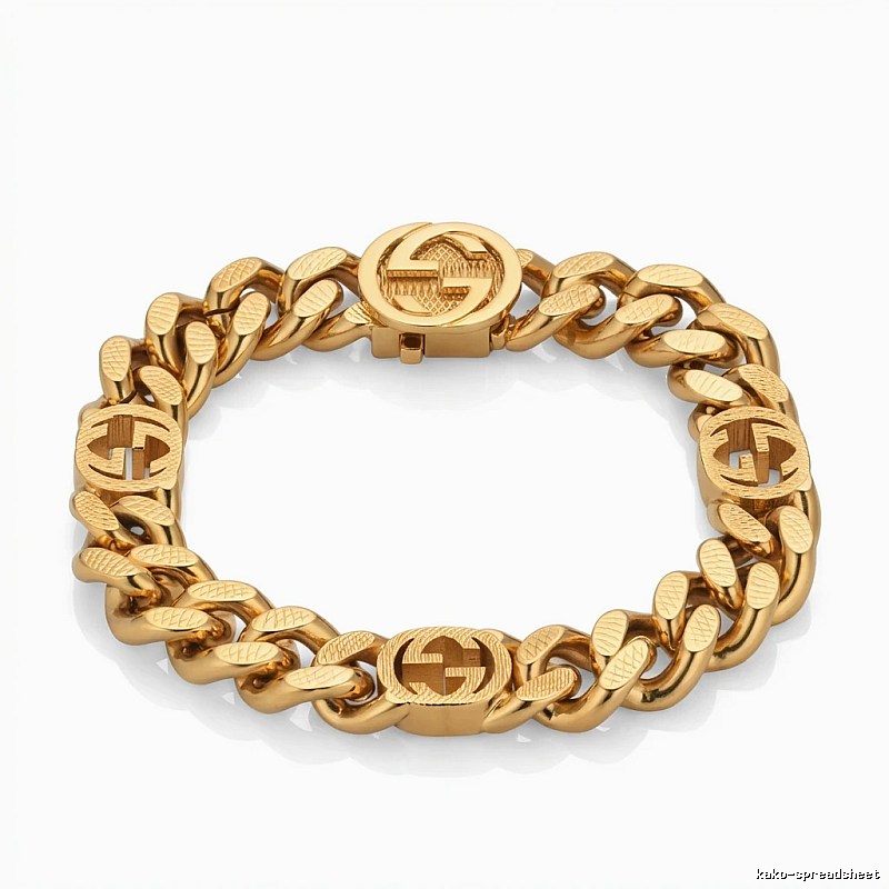 Gucci golden retro-style bracelet