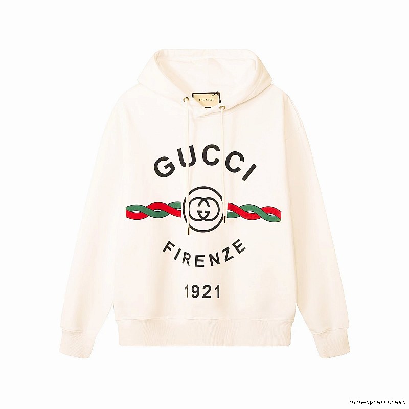 Gucci Hoodie with Cream Hoodie with Gucci Firenze