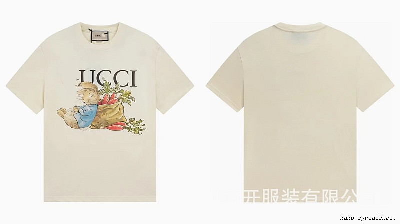 Gucci Peter Rabbit Vintage Style Off-White Short-Sleeve T-Shirt