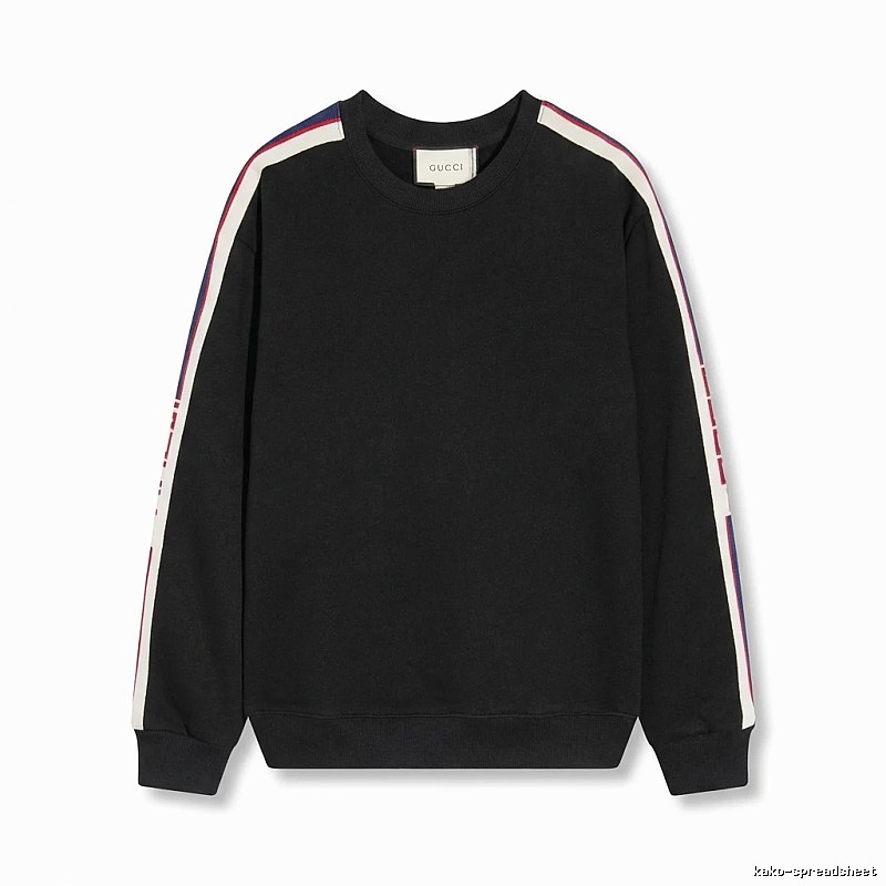 Gucci striped casual style black sweatshirt