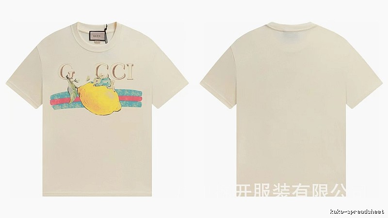 Gucci Vintage-style Off-white Lemon Print T-Shirt