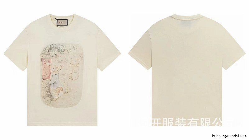 Gucci x Peter Rabbit Co-branded Vintage-style Off-white T-Shirt