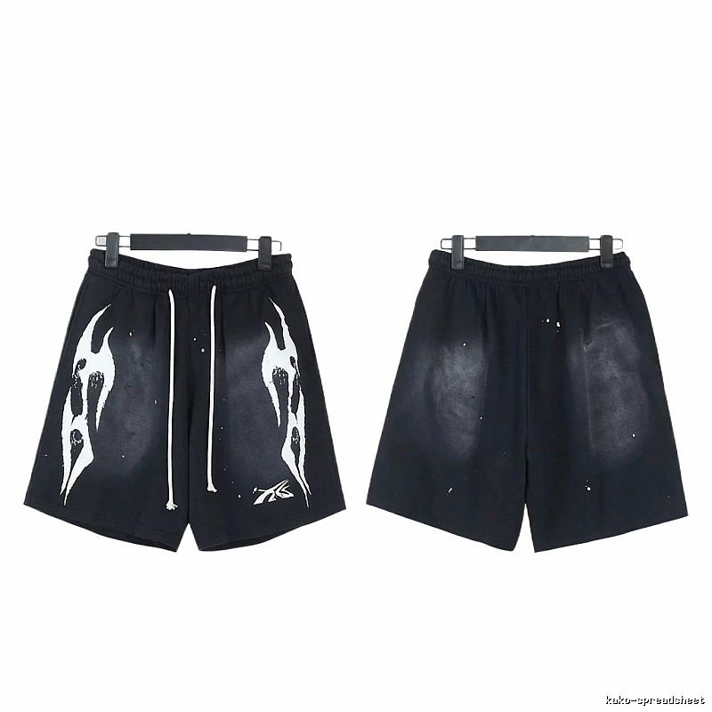 Hellstar dark style black shorts