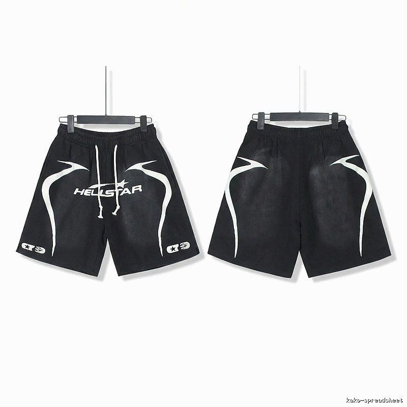 Hellstar dark style black shorts