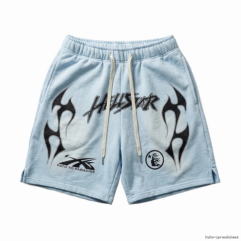 Hellstar dark style light blue shorts