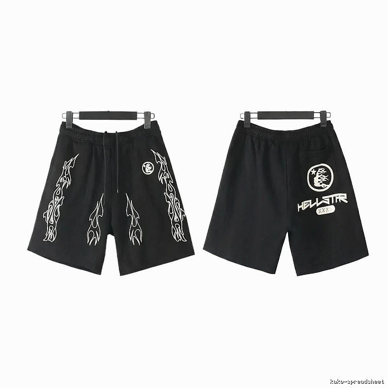 Hellstar dark style printed shorts