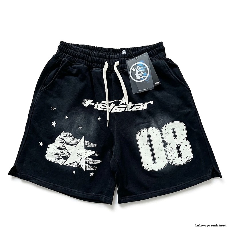 Hellstar Dark Style Printed Shorts