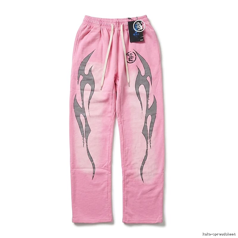 Hellstar Flame Wind Pink Sweatpants