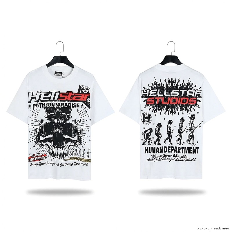 Hellstar Skull Print White T-shirt