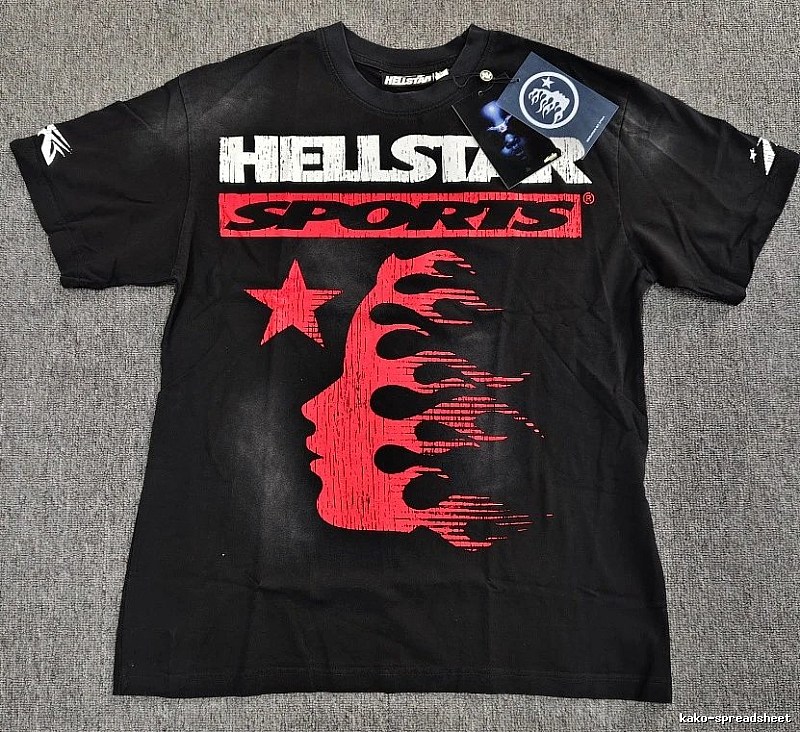 Hellstar Sports Street Style Black Short-sleeve T-shirt