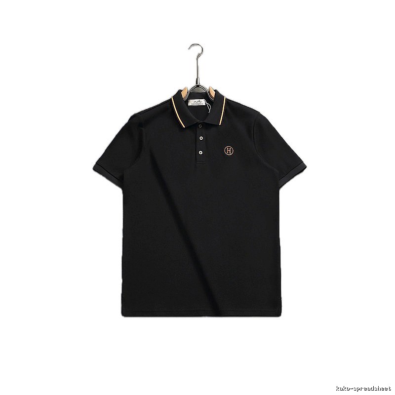 Hermès Classic Wind Black Polo Shirt