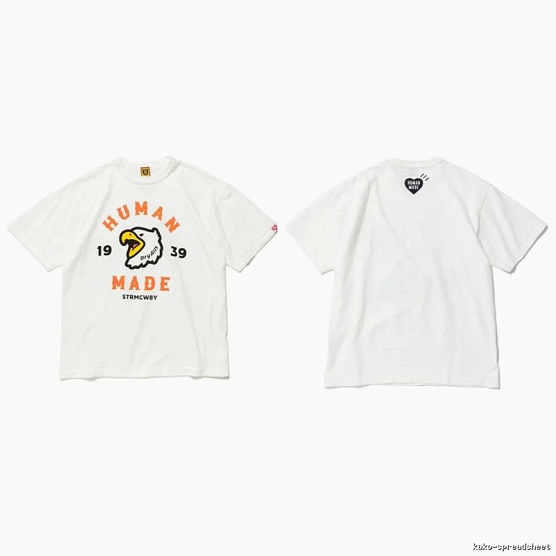 Human Made Urban Heart logo T-shirt Black Green Human with Casual Appeal