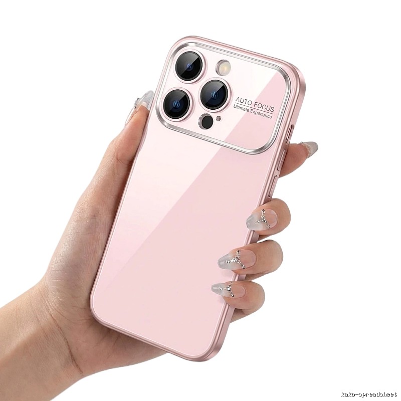 i-mu transparent simple style pink shell